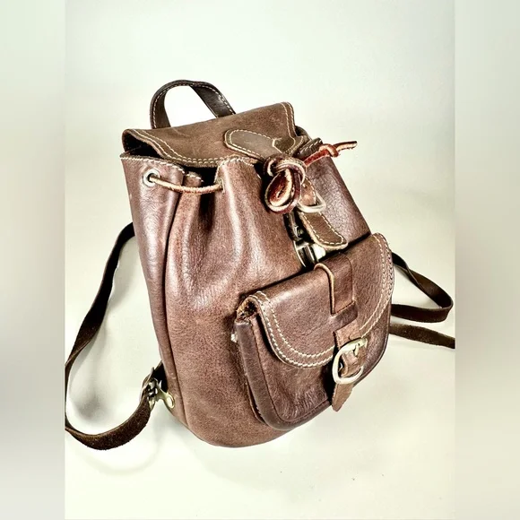 Roots Women’s Vintage Genuine Leather Mini Backpack - Picture 6 of 12